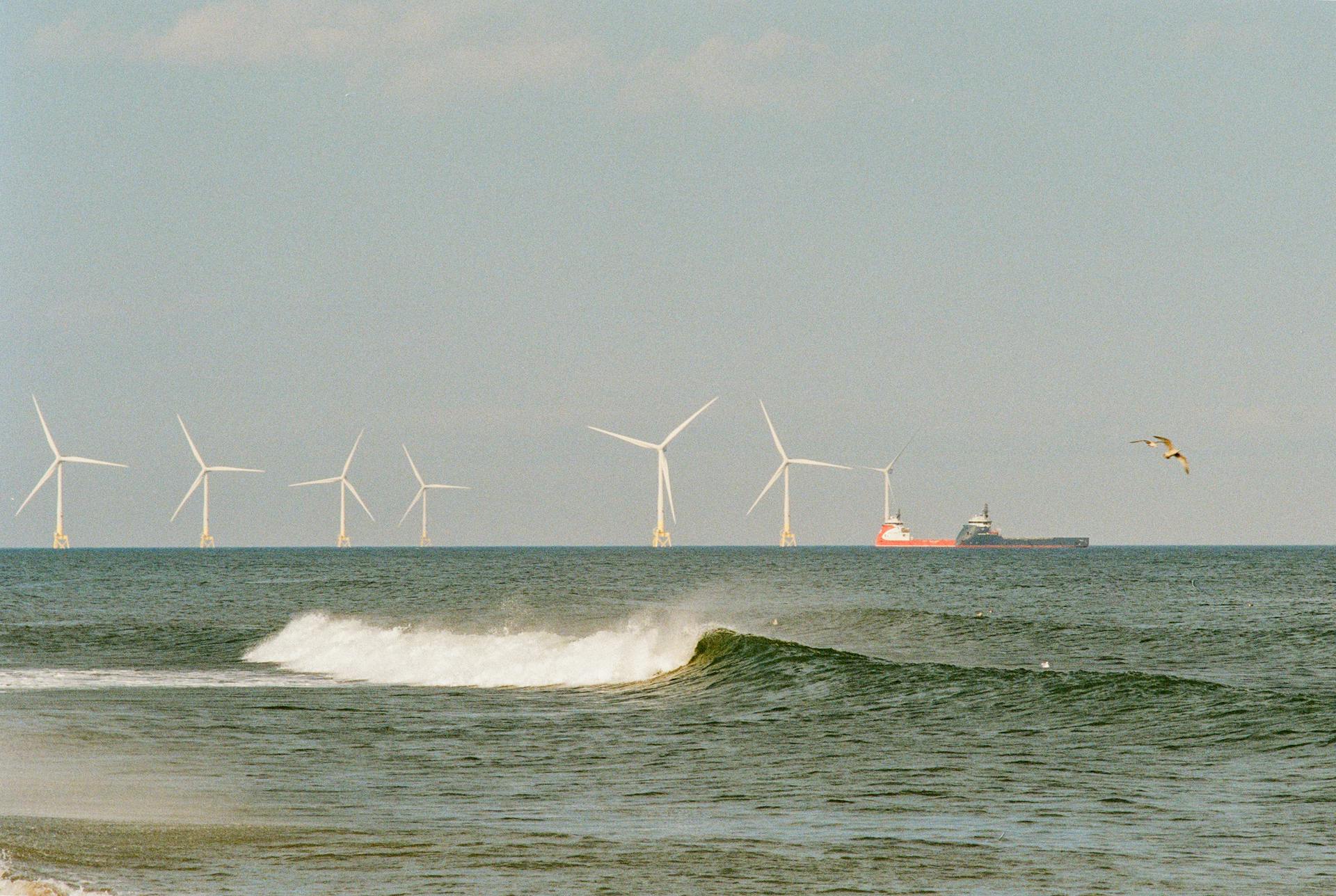 Offshore wind turbines in the North Sea